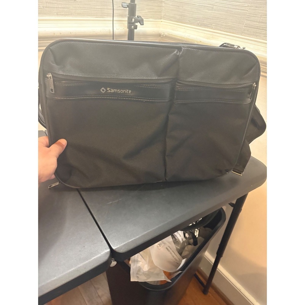 Samsonite Black Ballistic Nylon Laptop Messenger Bag Business Briefcase Travel